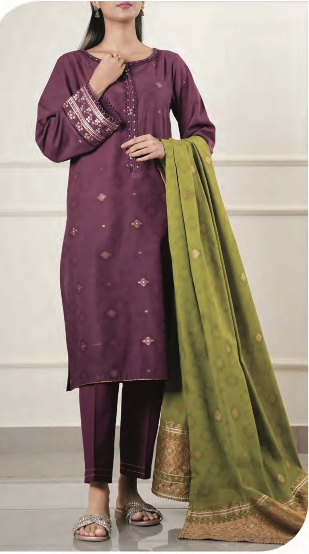 saya 3 piece jacquard